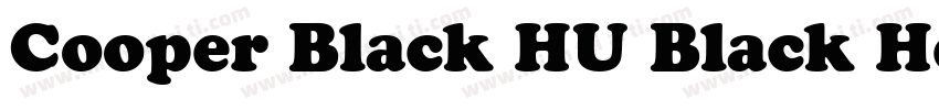 Cooper Black HU Black Headline字体转换
